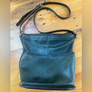Vintage 80s Coach Bleeker Soho Bag - rare dark green!